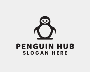 Cute Penguin Zoo logo