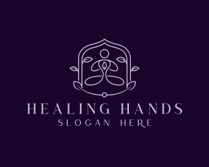 Yoga Wellness Meditation Healing logo design