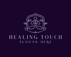 Yoga Wellness Meditation Healing logo design