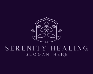 Yoga Wellness Meditation Healing logo design