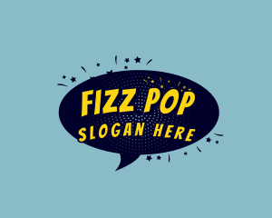 Speech Bubble Pop Art logo design