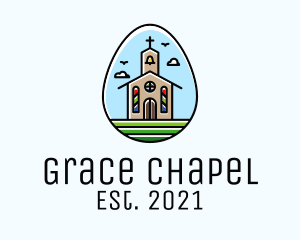 Catholic Chapel Egg logo design