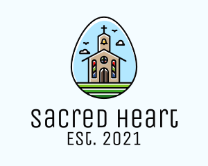 Catholic Chapel Egg logo design