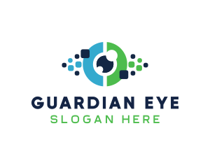 Pixel Eye Tech logo design