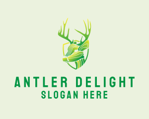 Forest Deer Antlers logo