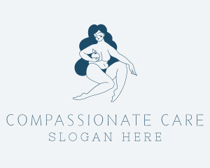 Sexy Woman Plus Size logo design