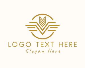 Elegant Wheat Wings logo