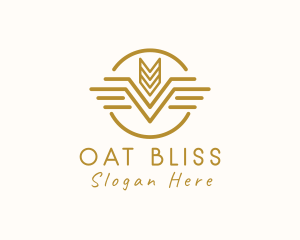 Elegant Wheat Wings logo
