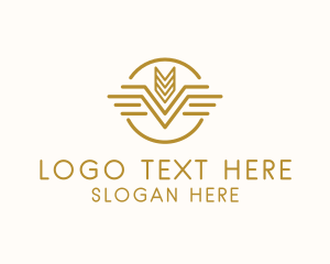 Elegant Wheat Wings logo