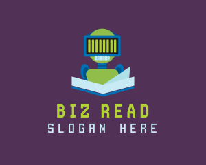 Book Reading Robot logo design