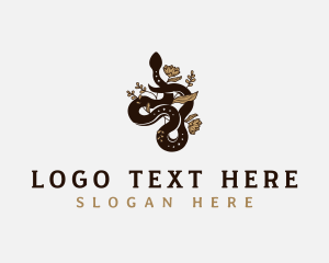 Snake Floral Boho logo