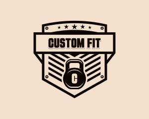 Kettlebell Workout Fitness logo design