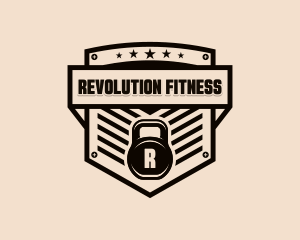 Kettlebell Workout Fitness logo design