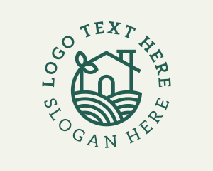 Agriculture Plant Home Logo