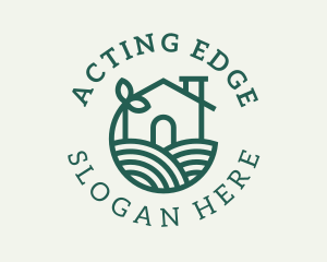 Agriculture Plant Home logo design