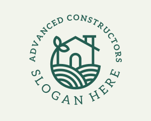 Agriculture Plant Home logo design