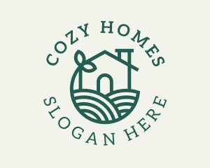 Agriculture Plant Home logo design