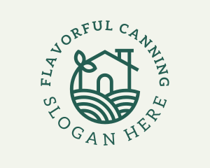 Agriculture Plant Home logo design