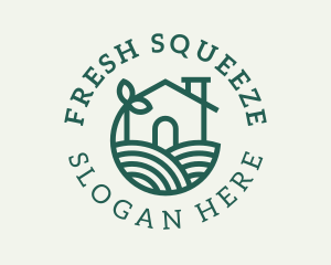 Agriculture Plant Home logo design