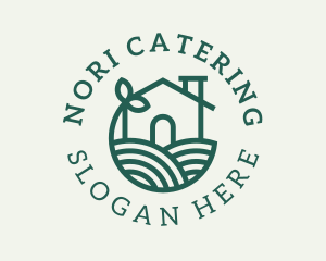 Agriculture Plant Home logo design