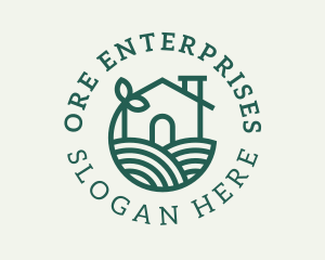 Agriculture Plant Home logo design