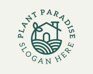 Agriculture Plant Home logo design