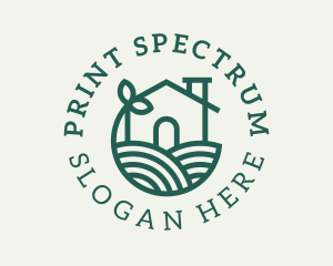 Agriculture Plant Home logo design