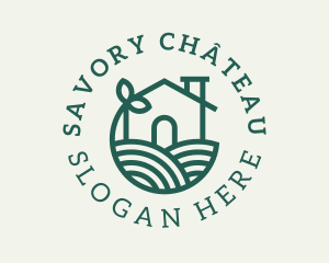 Agriculture Plant Home logo design