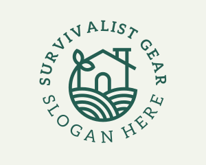 Agriculture Plant Home logo design