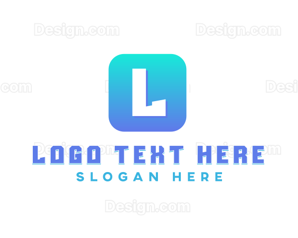 Blue Gradient App Logo