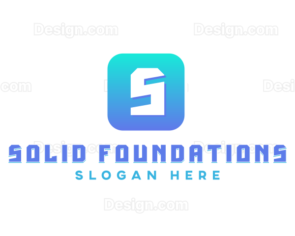 Blue Gradient App Logo