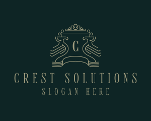 Elegant Phoenix Crest logo design