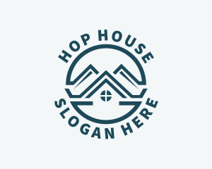 Village House Roofing logo design