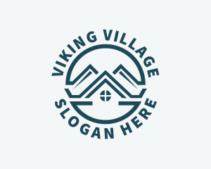 Village House Roofing logo design