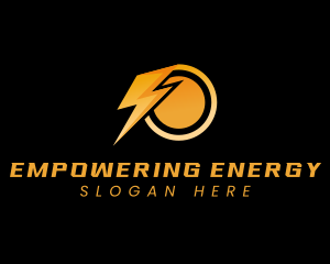 Flash Charging Lightning Power logo design