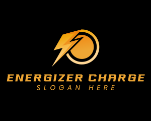 Flash Charging Lightning Power logo design