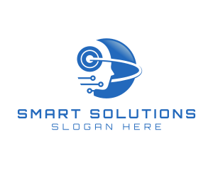 Artificial Intelligence Communication Technology logo design