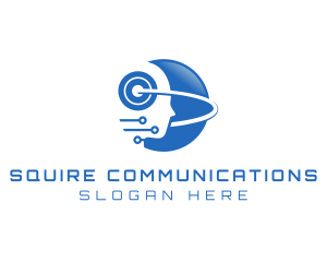 Artificial Intelligence Communication Technology logo design