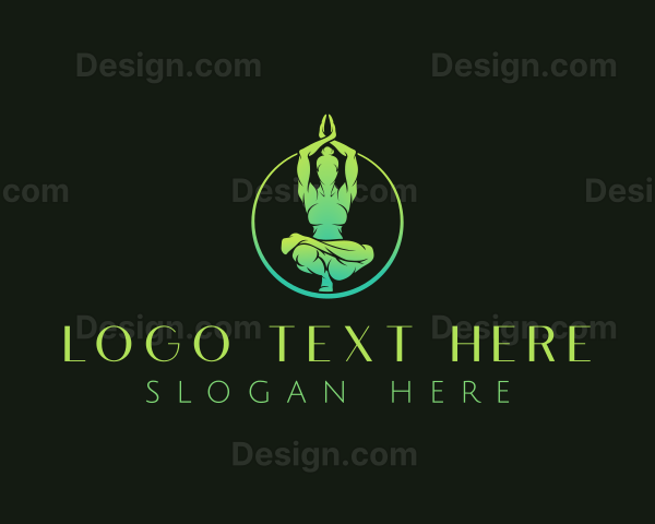 Yoga Fitness Exercise Logo