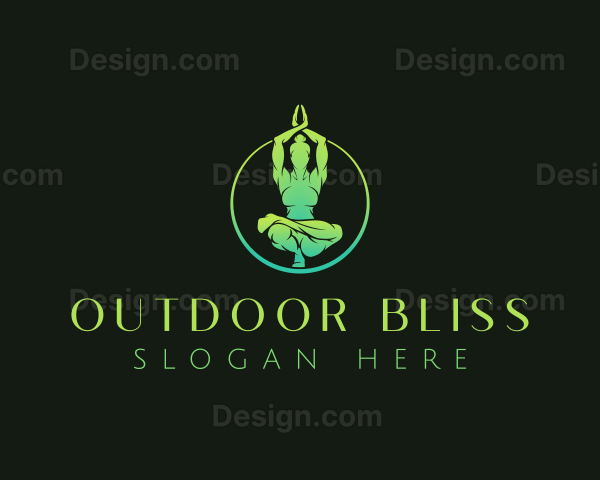 Yoga Fitness Exercise Logo