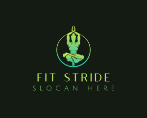 Yoga Fitness Exercise logo design