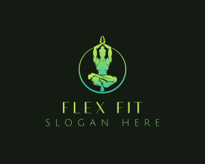 Yoga Fitness Exercise logo design