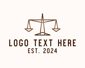 Geometric Triangle Justice Scale logo