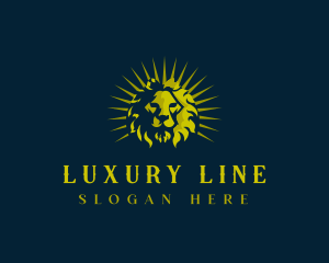 Lion Luxury Wildlife logo design