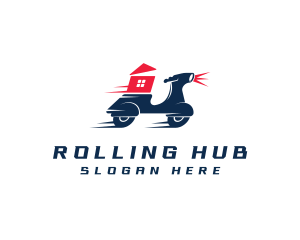 Fast Scooter Delivery logo design