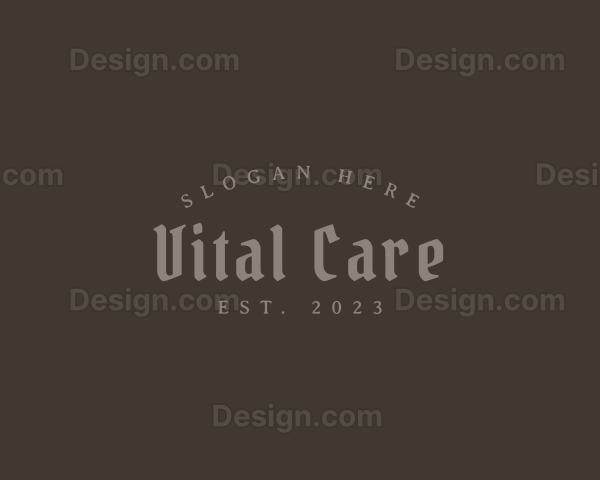 Rustic Gothic Business Logo