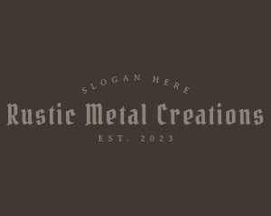 Rustic Gothic Business logo design