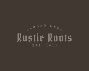 Rustic Gothic Business logo design