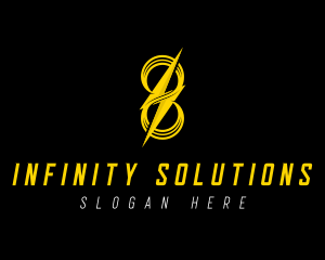 Infinity Energy Bolt logo design