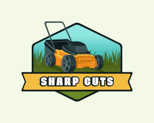 Lawn Mower Landscaping logo design